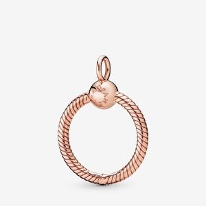 Pandora Moments Small O Pendant Rose Gold.  NWOT